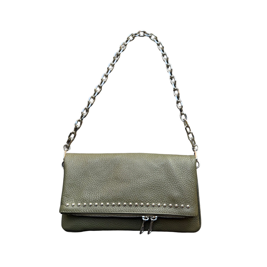 Pochette cuir de vachette grainé LOUISA LEE