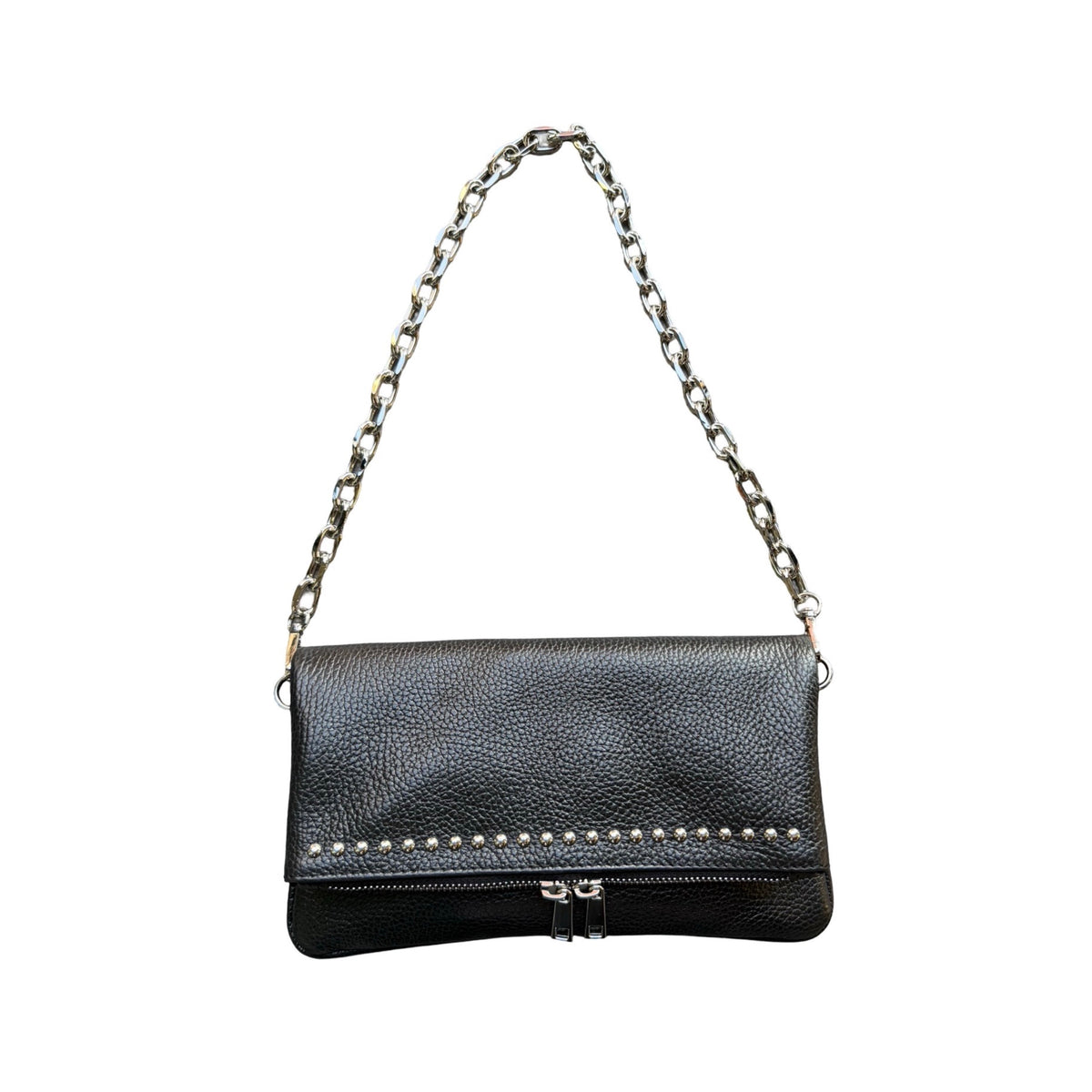 Pochette cuir de vachette grainé LOUISA LEE