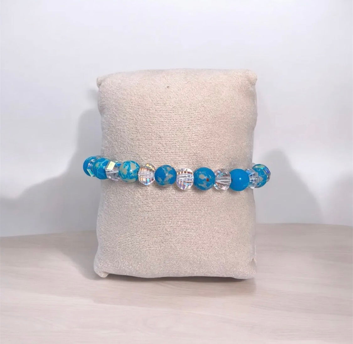Bracelet perles bleue BYREN | ÉLINE L'ATELIER
