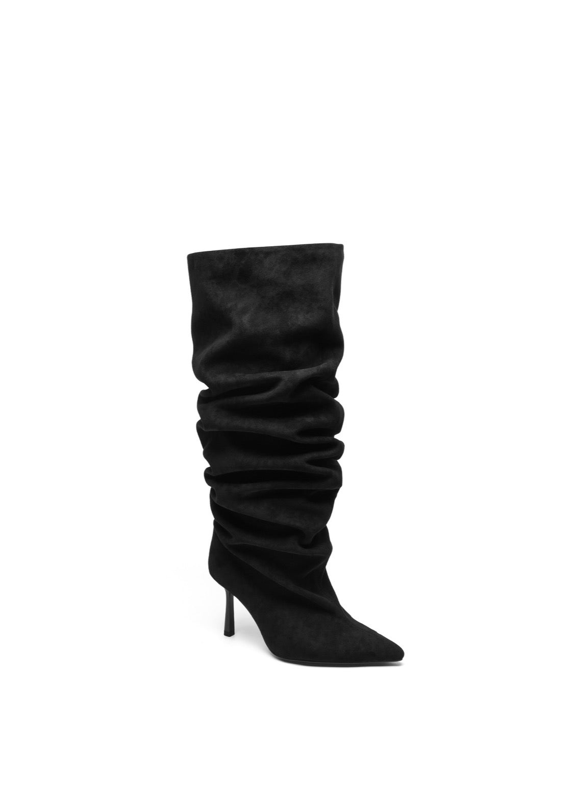 Bottes à talon fin et tige plissée STEPHAN PARIS
