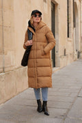 Doudoune matelassée longue avec capuche - MANTEAUX FEMME - Attrait Paris