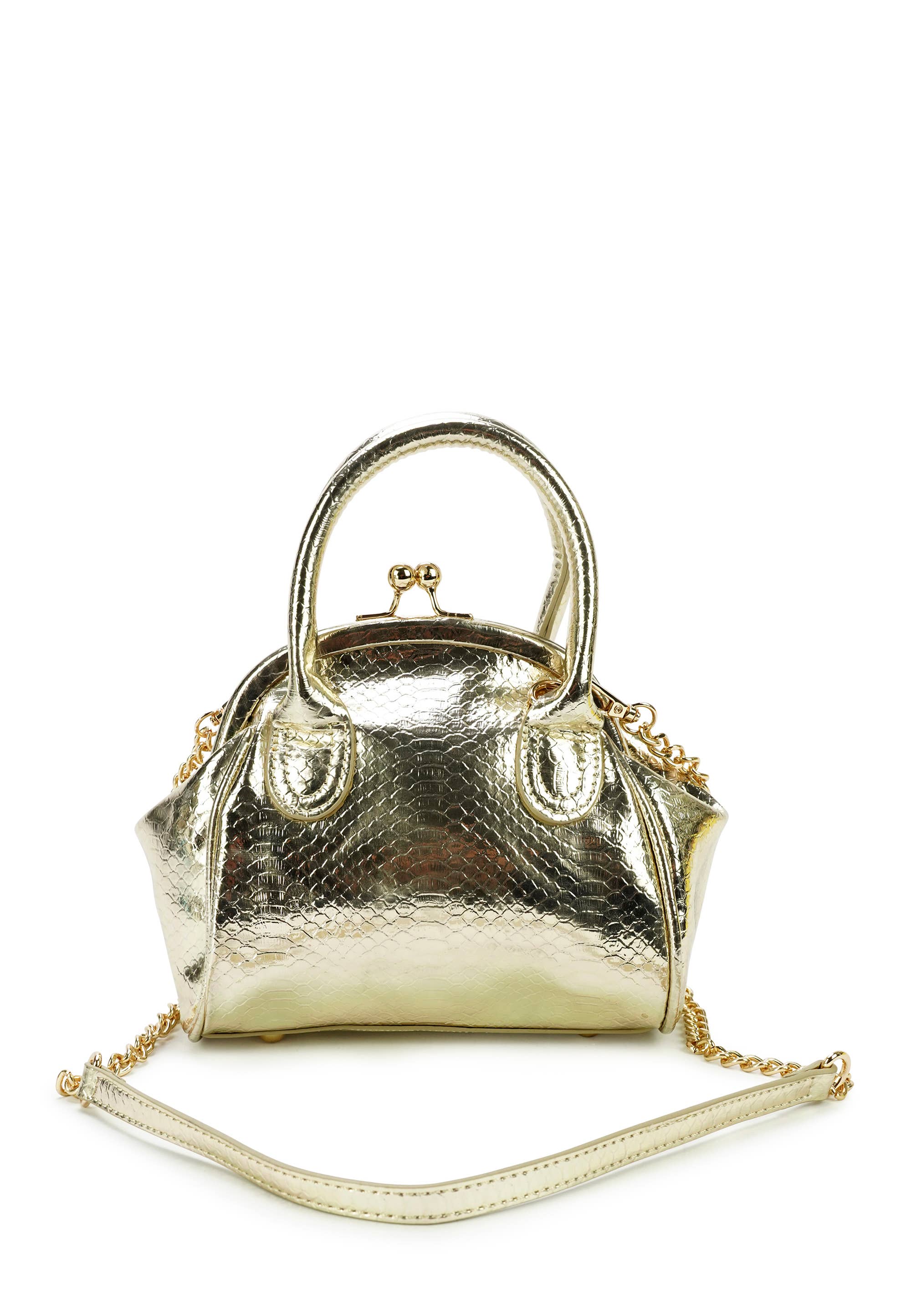 Sac Mariposa Imprimé Serpent Doré EMMA & KELLY