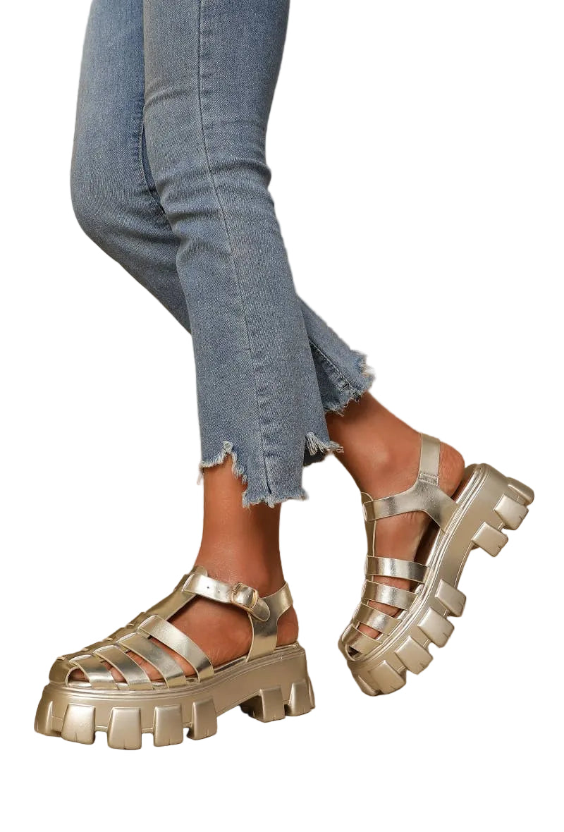 Sandale Plateforme Bride Réglable - Joia Paris