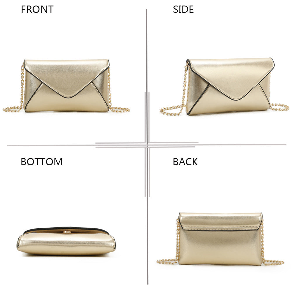 Pochette enveloppe Luminia à chaîne GALLANTRY