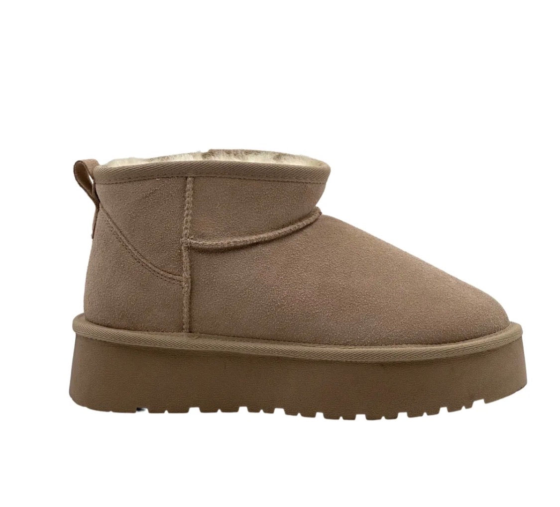 Bottines femme en cuir à plateforme STEPHAN PARIS
