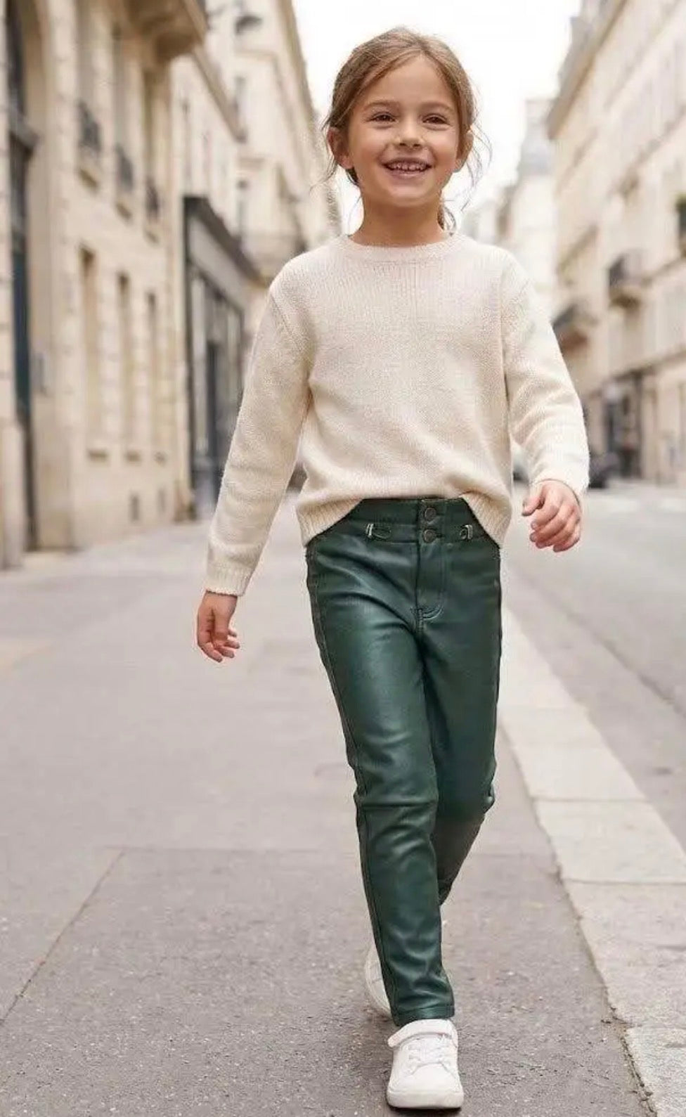 Pantalon simili cuir enfant GRASSTAR