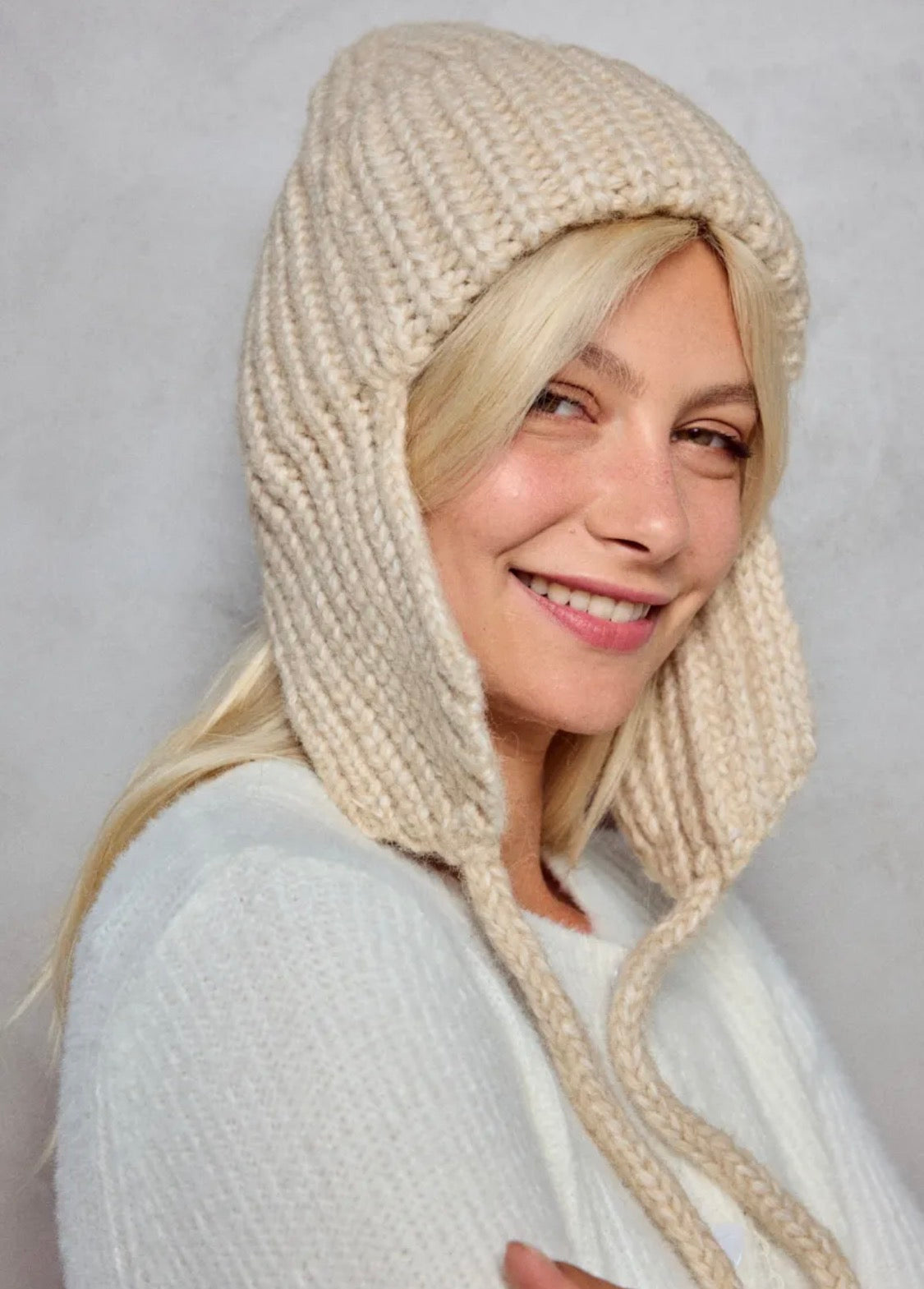 Bonnet cache-oreilles en laine BYREN | ÉLINE L'ATELIER