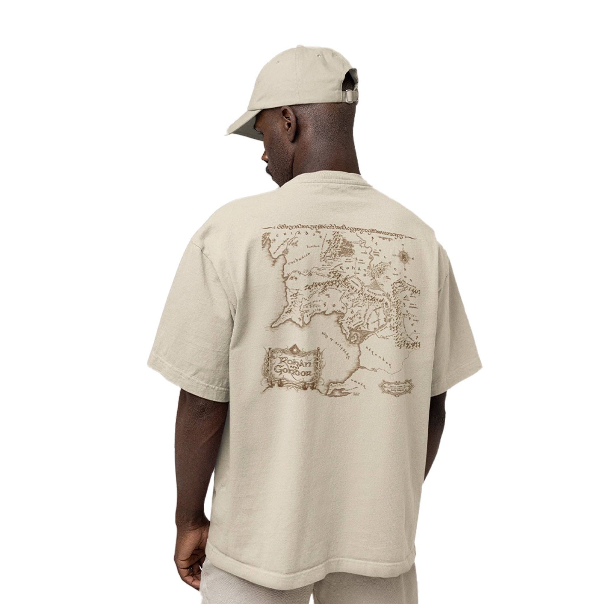 T-shirt Oversize Carte Seigneur des Anneaux - T-shirt homme - COTTON DIVISION