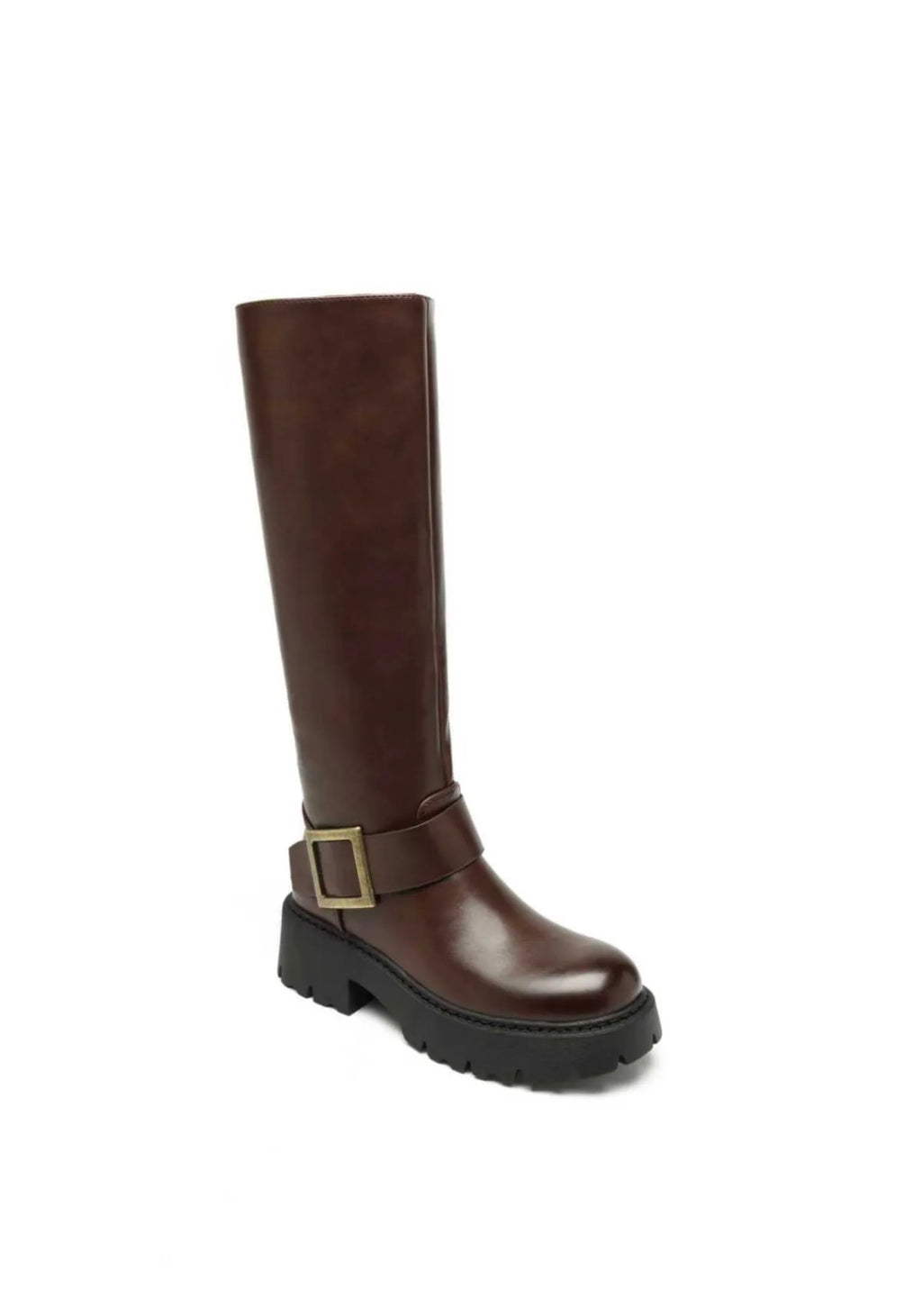 Bottes hautes à boucle et semelle crantée STEPHAN PARIS