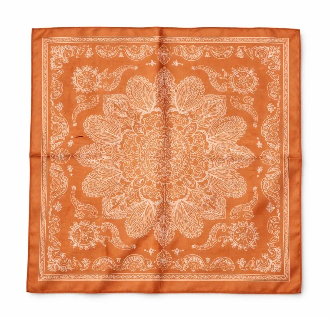 Foulard à motif 65x65 cm BYREN | ÉLINE L'ATELIER