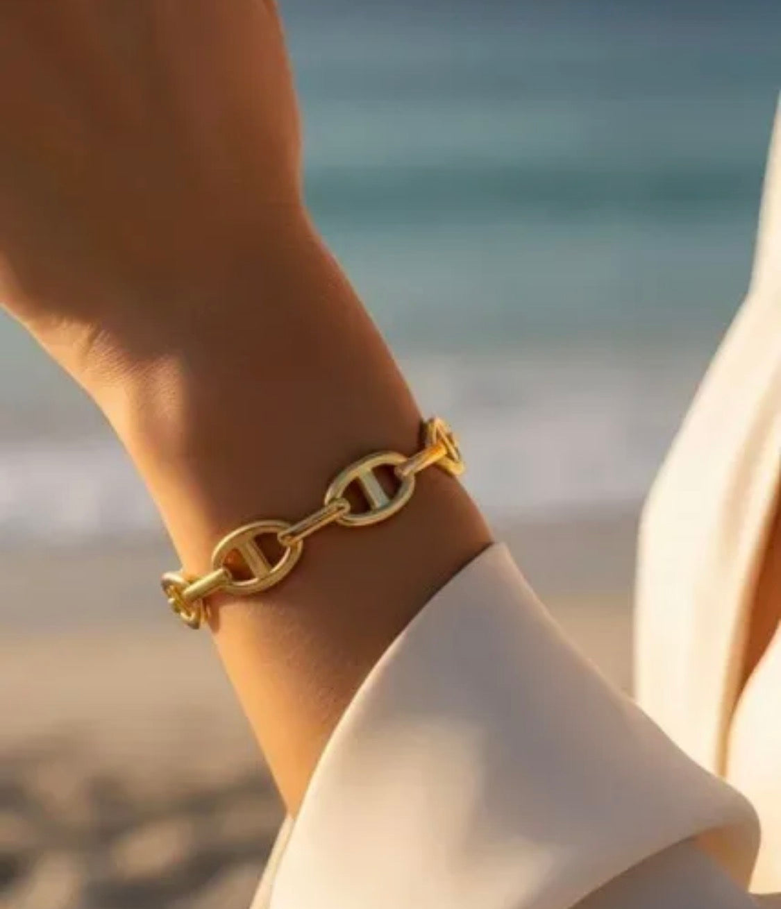 Bracelet maille marine doré BIJOUX MYSTÈRES