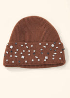Bonnet côtelé à strass femme ÉLINE L'ATELIER