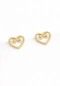 Boucles d'oreilles cœur nœud BYREN | ÉLINE L'ATELIER