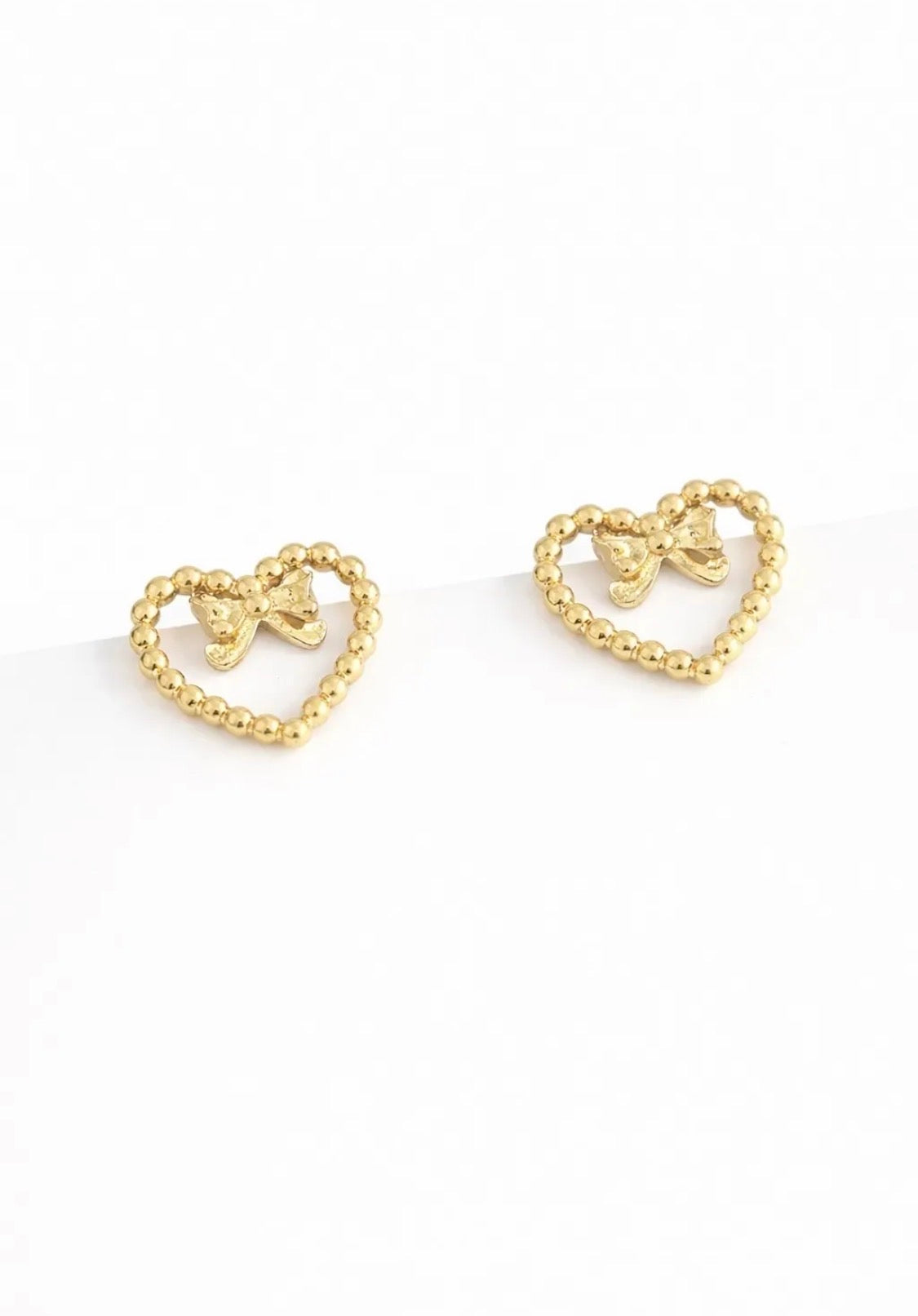 Boucles d'oreilles cœur nœud BYREN | ÉLINE L'ATELIER