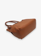 Sac cabas grainé à boucle dorée BESTINI