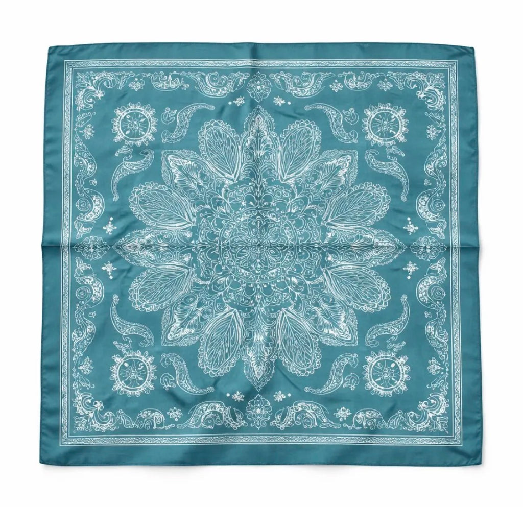 Foulard à motif 65x65 cm BYREN | ÉLINE L'ATELIER