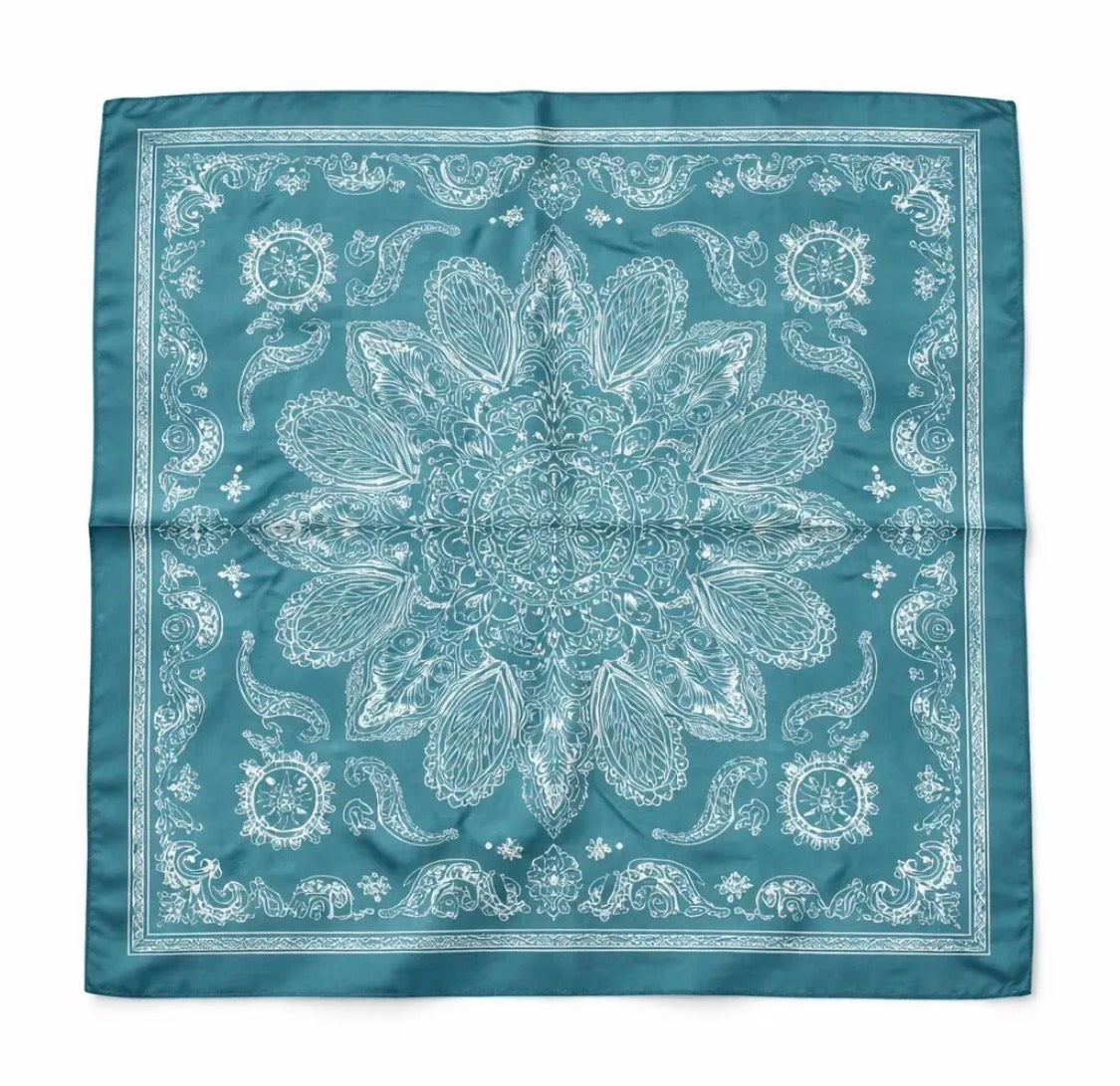 Foulard à motif 65x65 cm BYREN | ÉLINE L'ATELIER