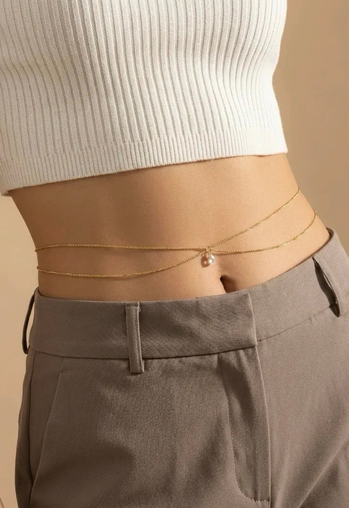 Chaîne de taille acier inoxydable BYREN | ÉLINE L'ATELIER