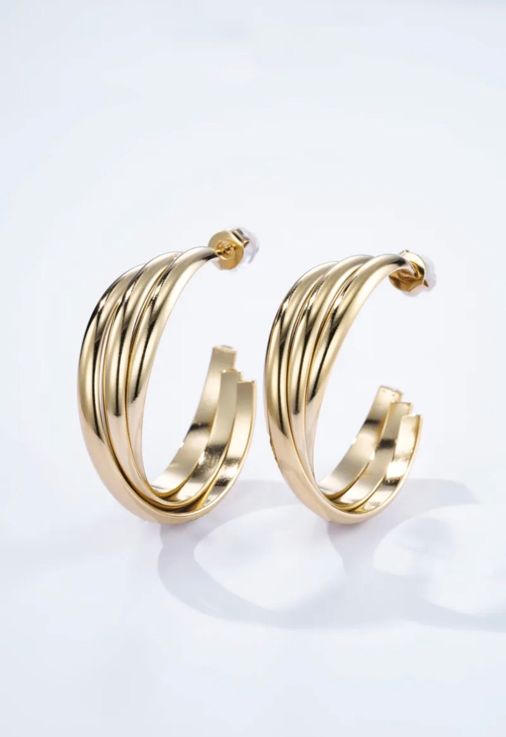Boucles d'Oreilles Acier Inoxydable BYREN | ÉLINE L'ATELIER