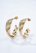 Boucles d'Oreilles Acier Inoxydable BYREN | ÉLINE L'ATELIER