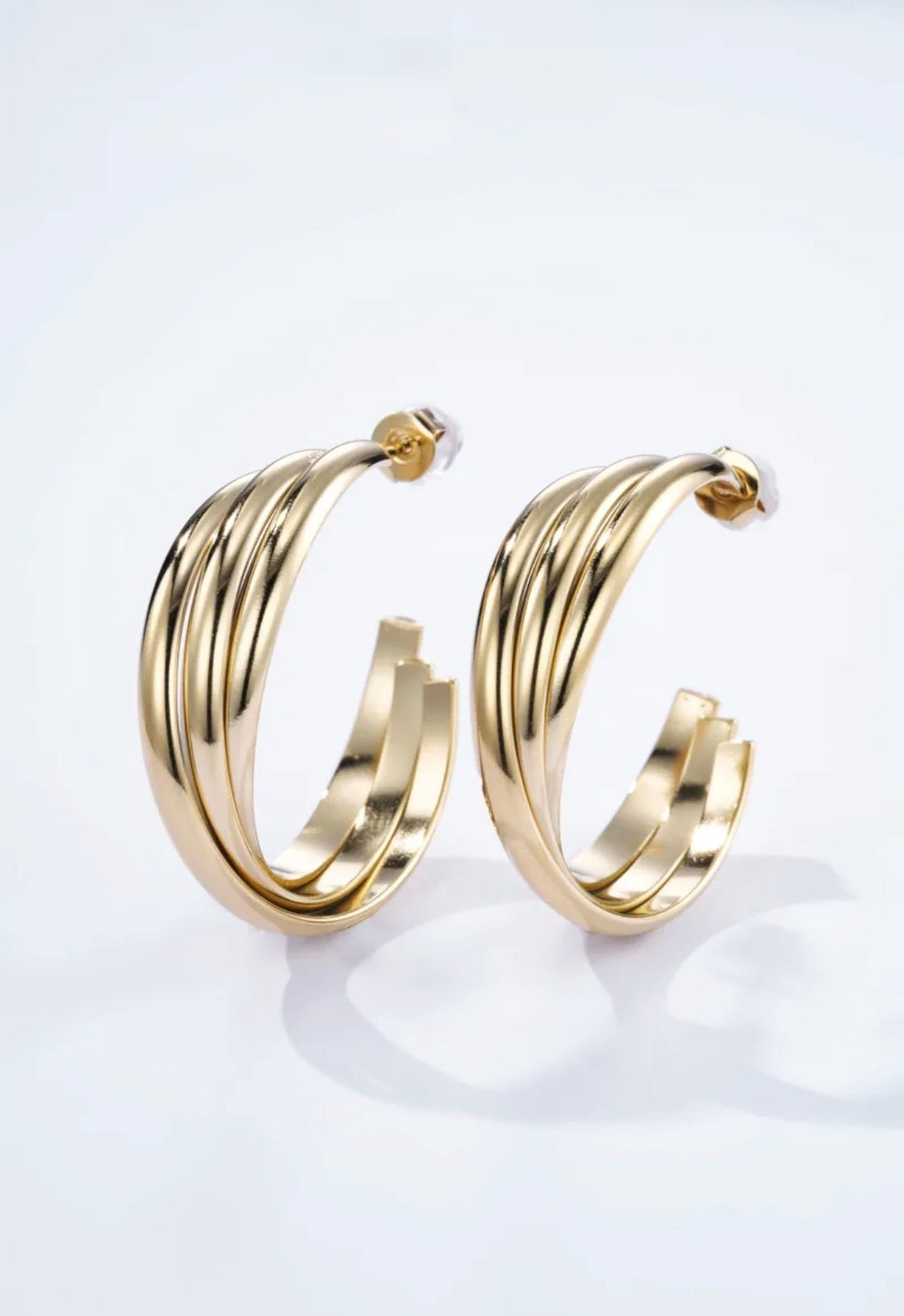 Boucles d'Oreilles Acier Inoxydable BYREN | ÉLINE L'ATELIER
