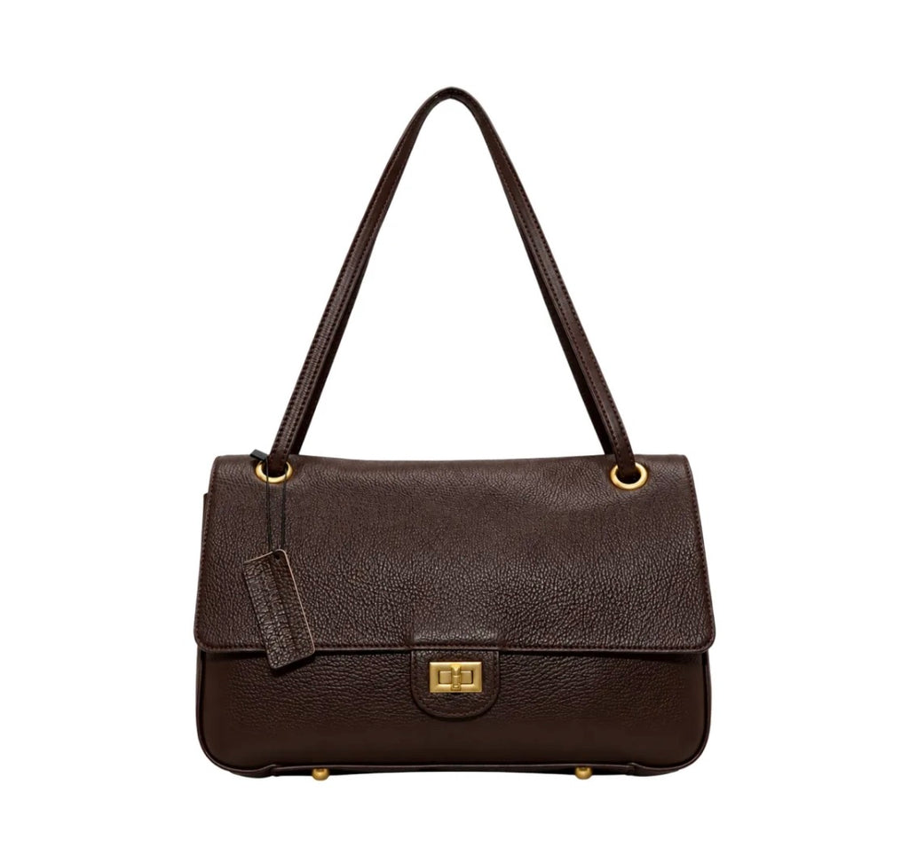 Sac épaule en cuir grainé Apoline LOUISA LEE