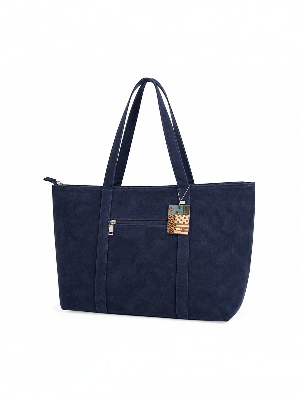 Sac Cabas Suédine XXL Bleu Marine GALLANTRY