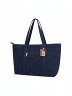 Sac Cabas Suédine XXL Bleu Marine GALLANTRY