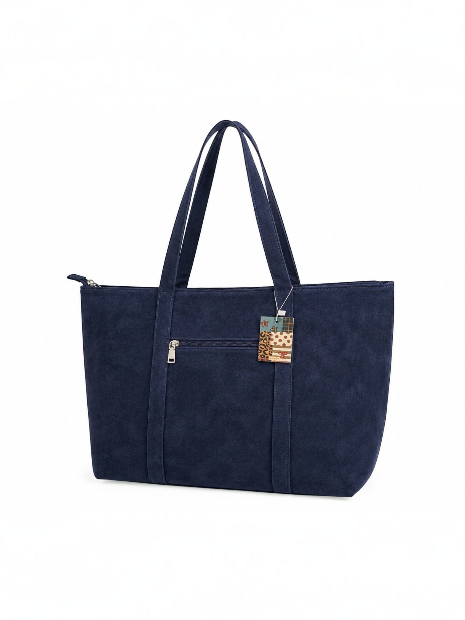 Sac Cabas Suédine XXL Bleu Marine GALLANTRY