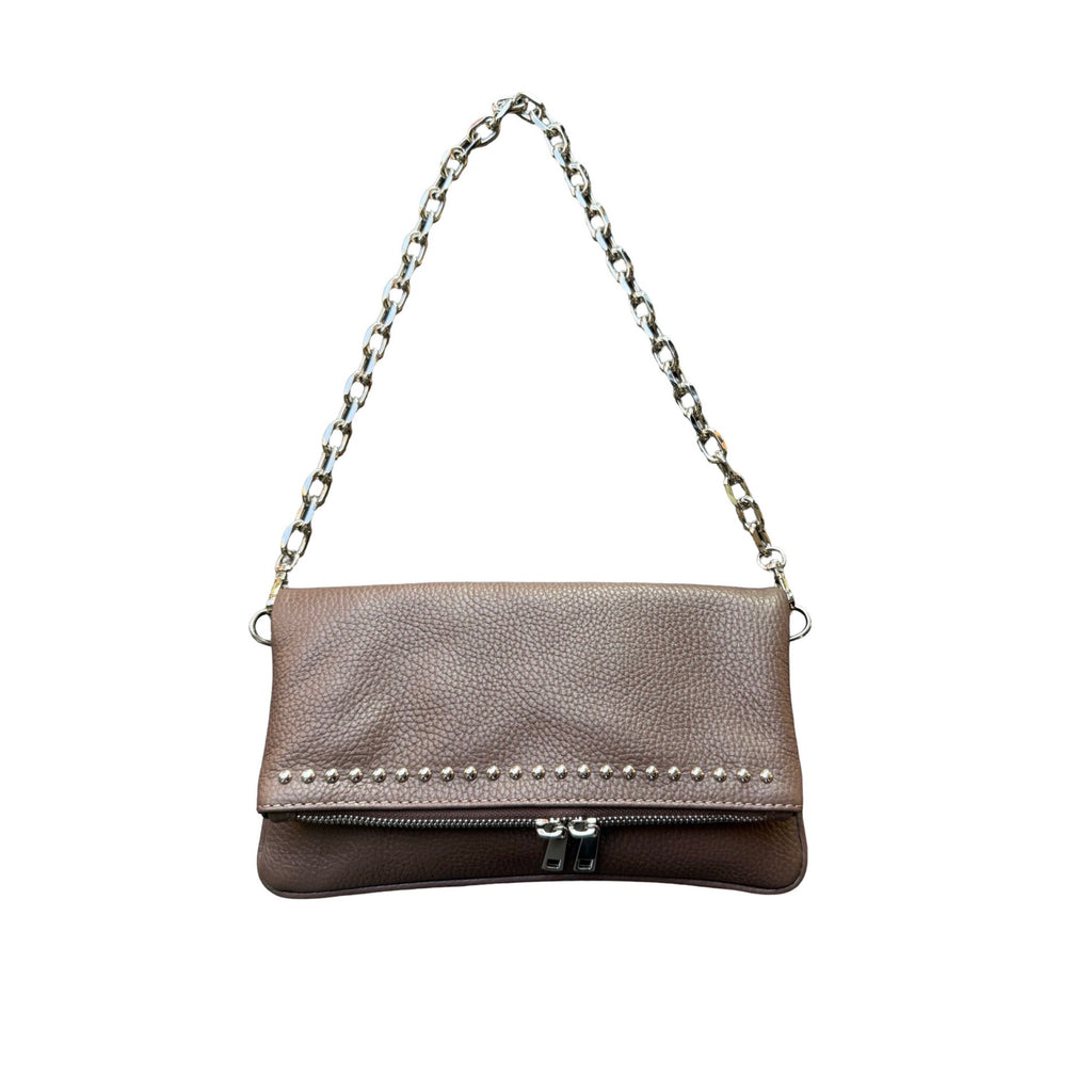 Pochette cuir de vachette grainé LOUISA LEE