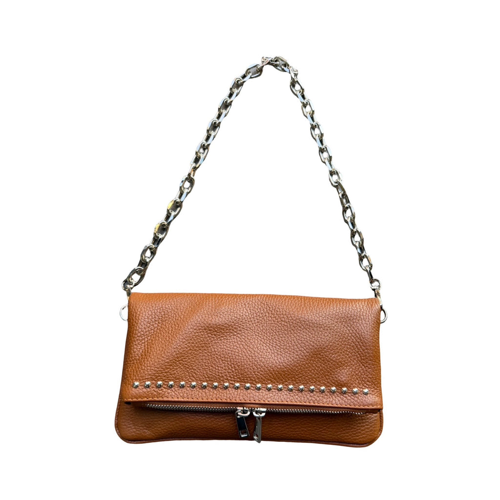 Pochette cuir de vachette grainé LOUISA LEE