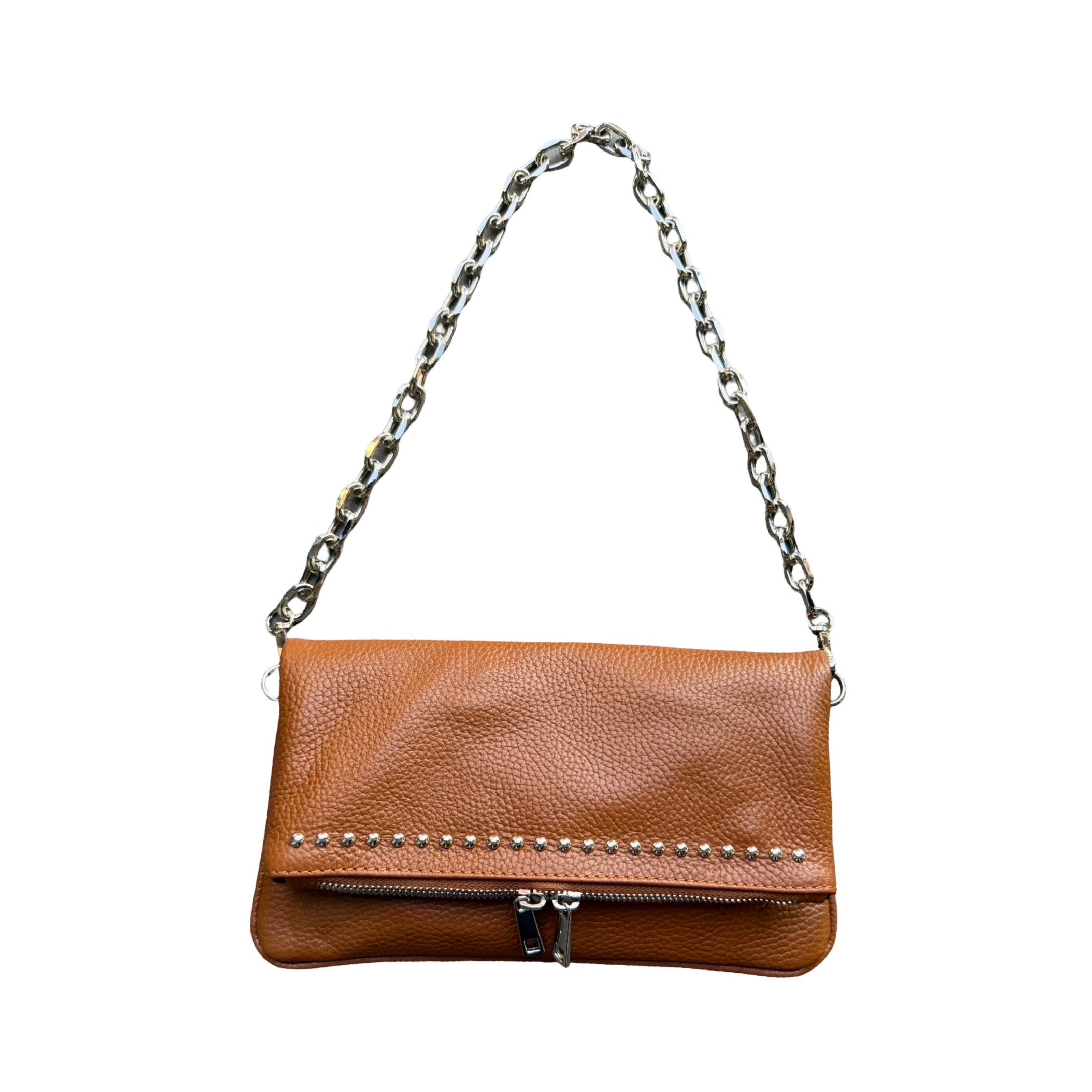 Pochette cuir de vachette grainé LOUISA LEE
