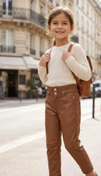 Pantalon simili cuir enfant GRASSTAR