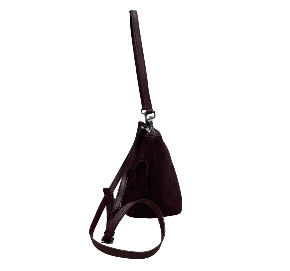Sac en cuir suédé Céleste LOUISA LEE