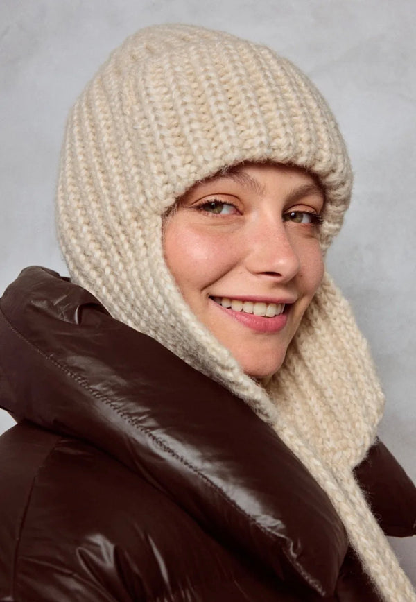 Bonnet cache-oreilles en laine BYREN | ÉLINE L'ATELIER