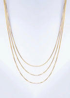 Collier trois rangs doré ÉLINE L'ATELIER