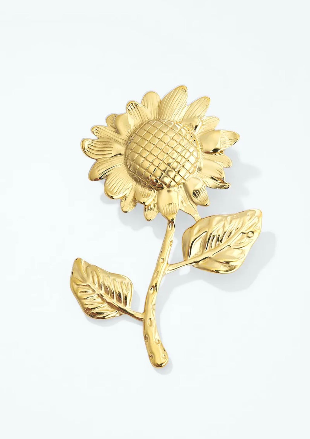 Broche tournesol en acier inoxydable ÉLINE L’ATELIER