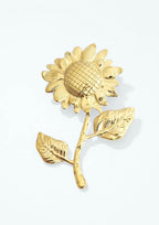 Broche tournesol en acier inoxydable ÉLINE L’ATELIER