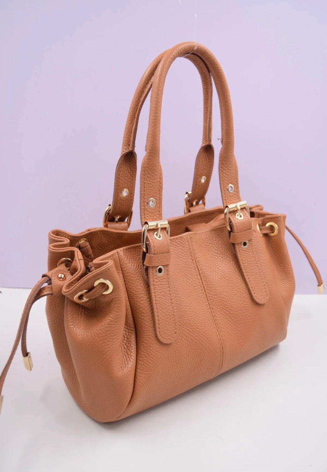 Sac à main cuir litchi SYSTYLE