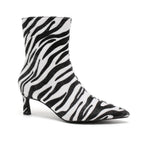 Bottines femme zébrées à talon et bout pointu STEPHAN PARIS