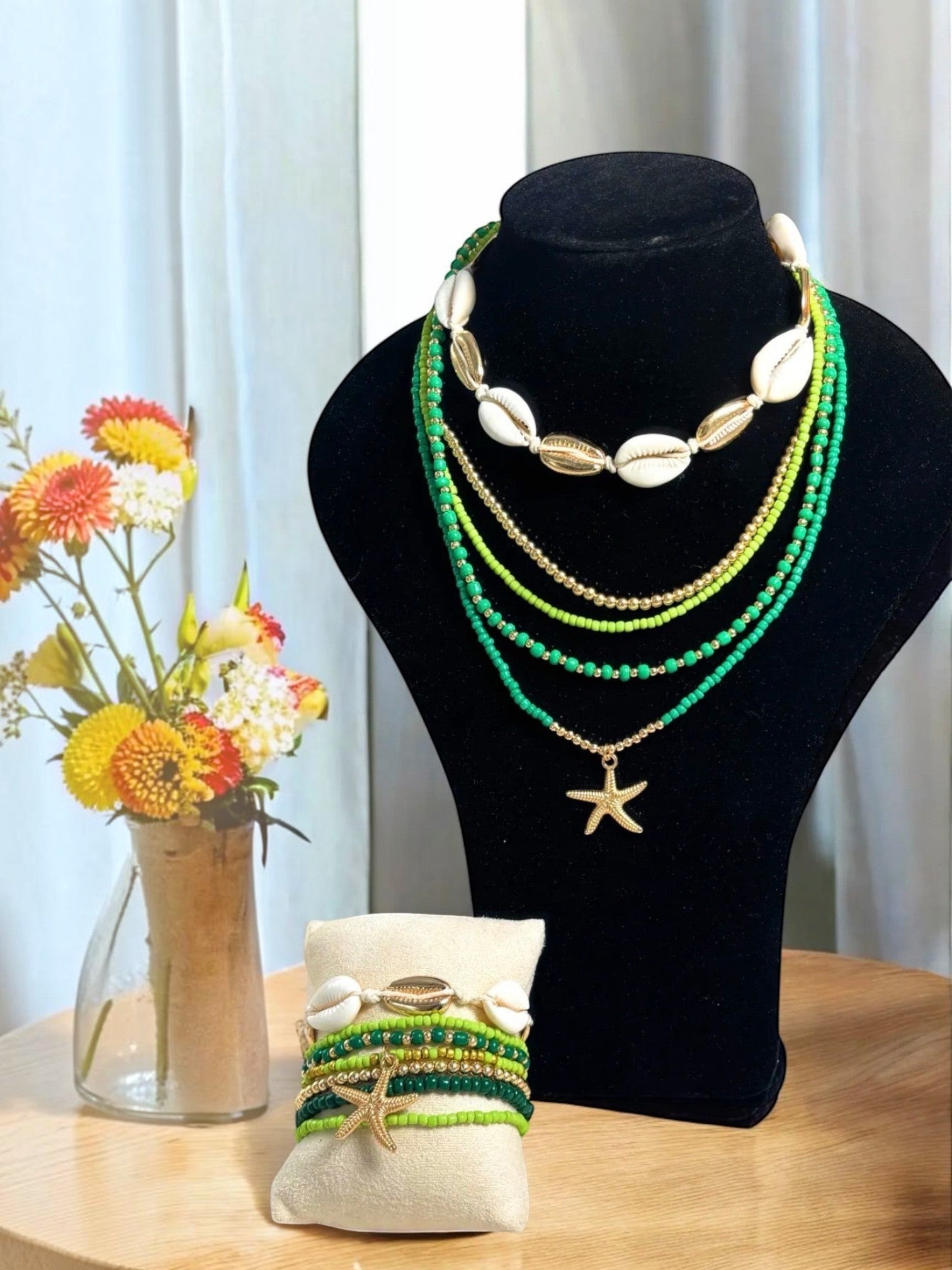 Ensemble Collier & Bracelet Coquillage ÉLINE L'ATELIER