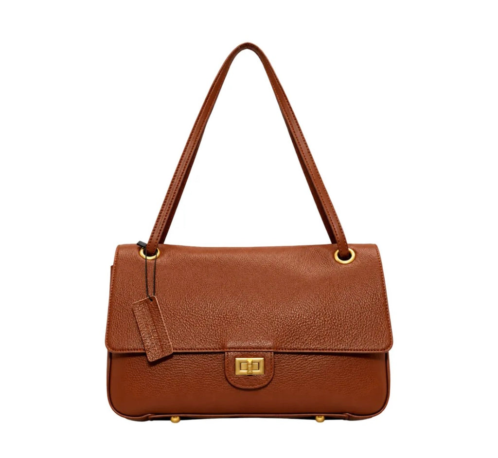 Sac épaule en cuir grainé Apoline LOUISA LEE