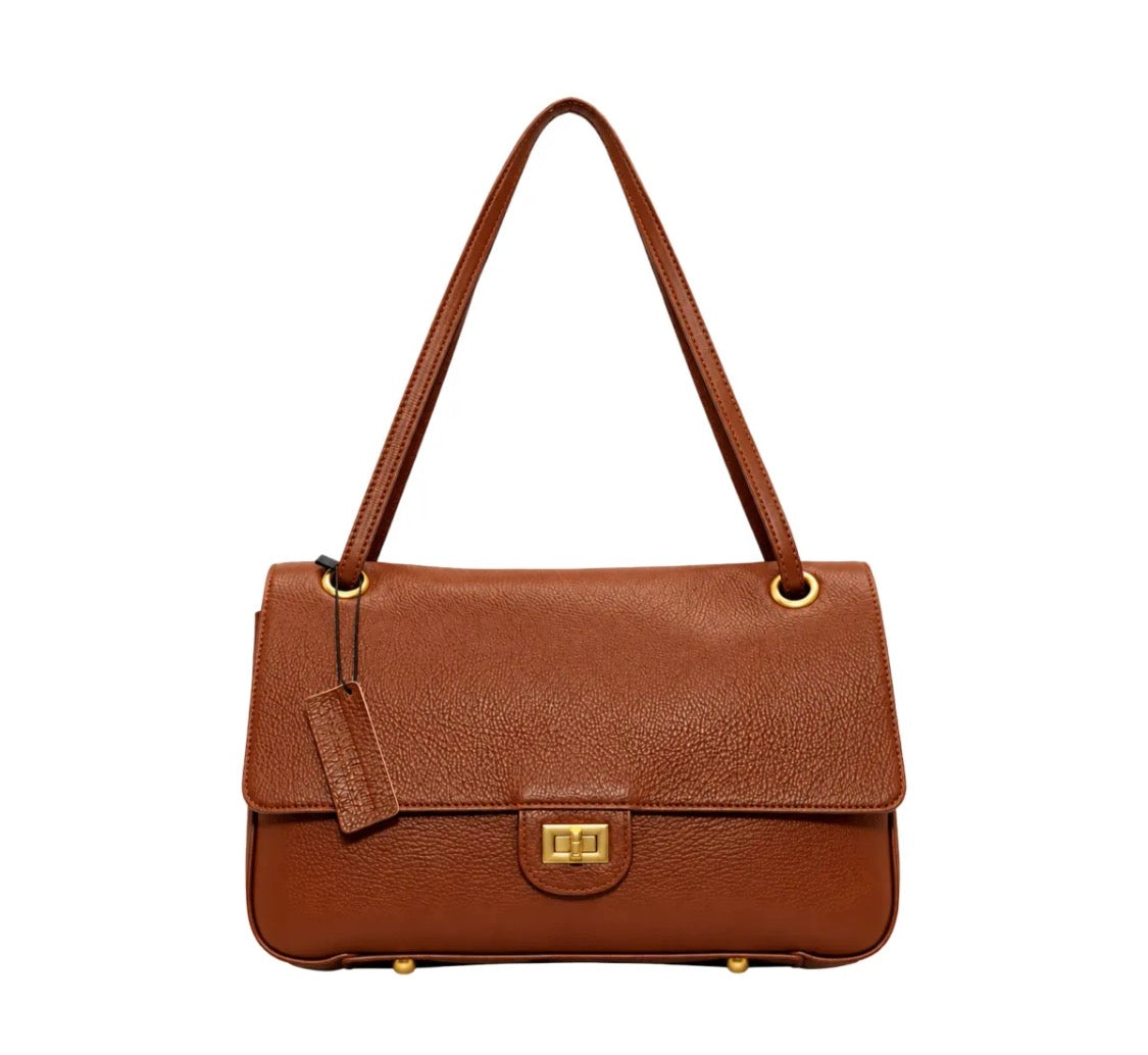 Sac épaule en cuir grainé Apoline LOUISA LEE