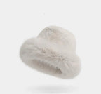 Bonnet femme Lineta en fausse fourrure à revers