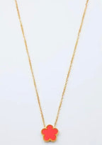 Collier fleur bijoux mystere