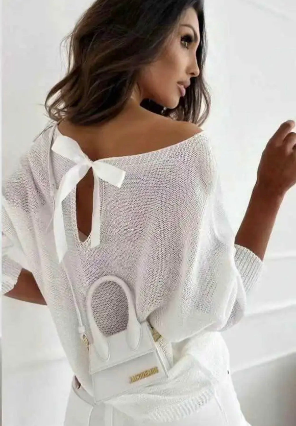 Pull Maille Fine Nœud au Dos FORCYMA