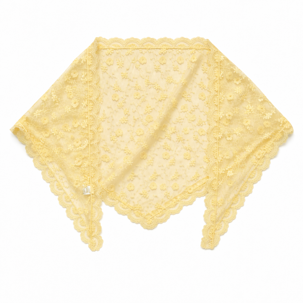 Foulard dentelle en viscose Éline BYREN | ÉLINE L'ATELIER