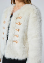 Manteau fausse fourrure FRIME