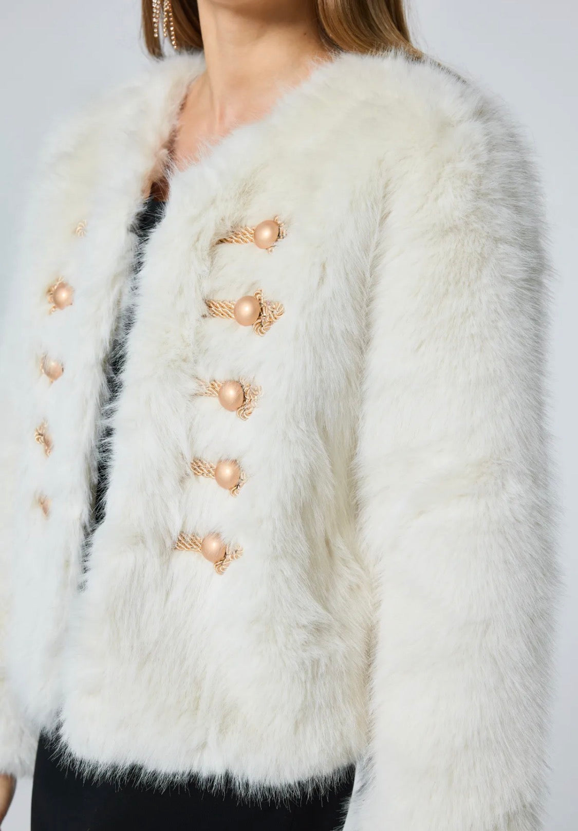 Manteau fausse fourrure FRIME