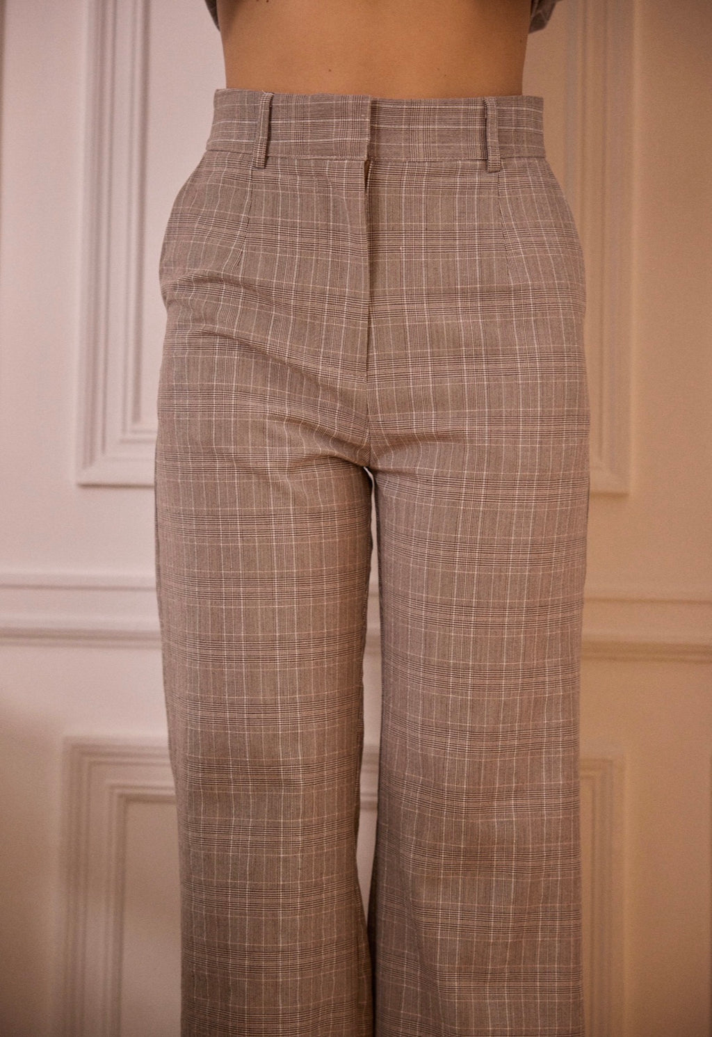 Ensemble blazer et pantalon à carreaux frime